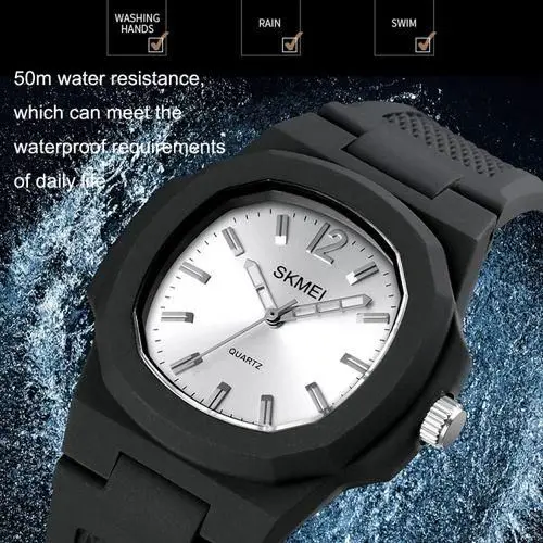 SKMEI BLACK MATE WATCH